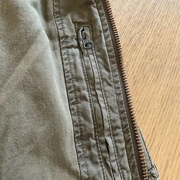 American Eagle Men’s Army Green Bomber Field Jacket Military Fatigue Size XL - Picture 11 of 14